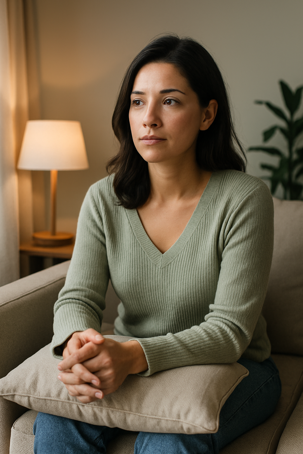Mujer procesando emociones tras la infidelidad y ansiedad emocional