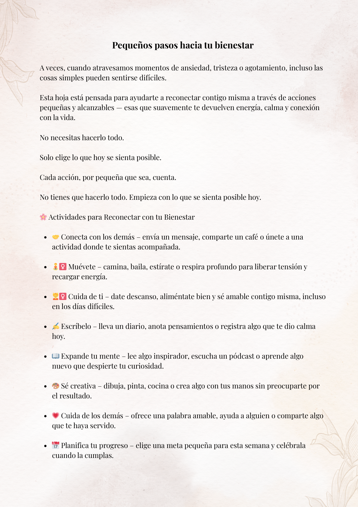 Portada Ejercicio: Empieza Donde Estás